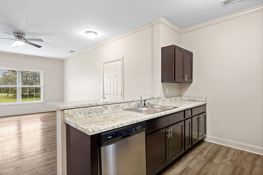 north pointe 3 bedroom kitchen area