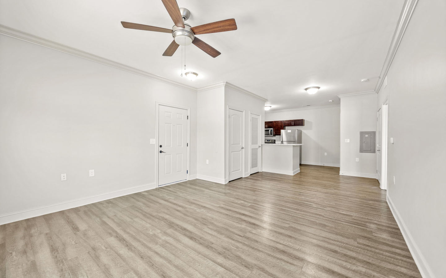 garvin pointe 1 bed 1 bath - living